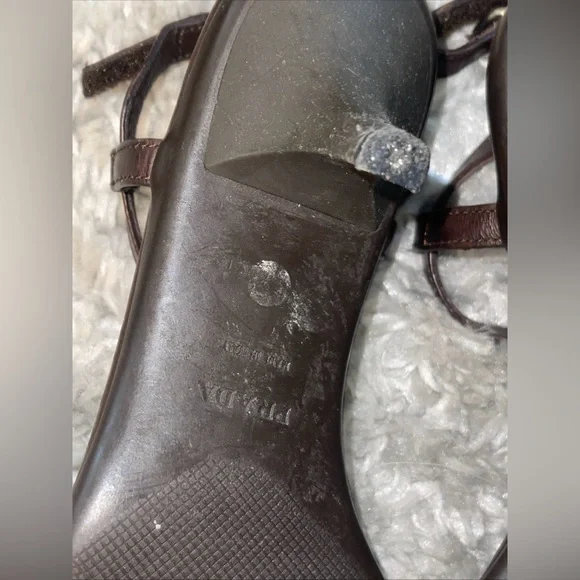 Authentic Prada Calzature Donna sandals, Brown, Sz36/5.5/6 - Picture 9 of 11